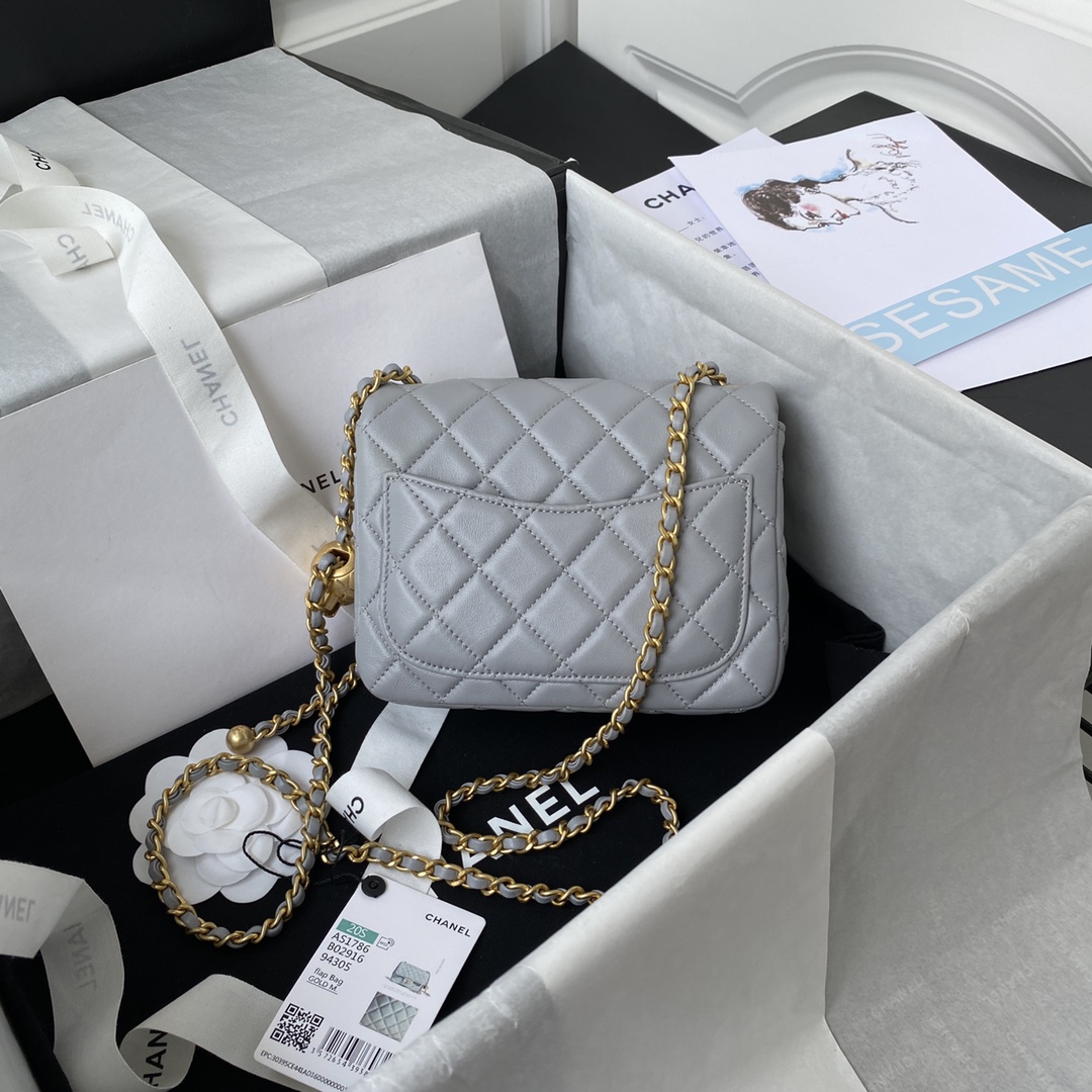 Chanel CF square with golden ball