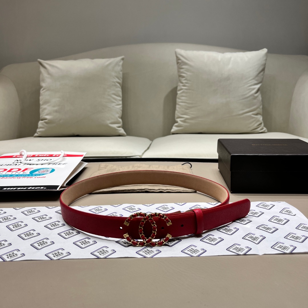 Chanel C logo belt