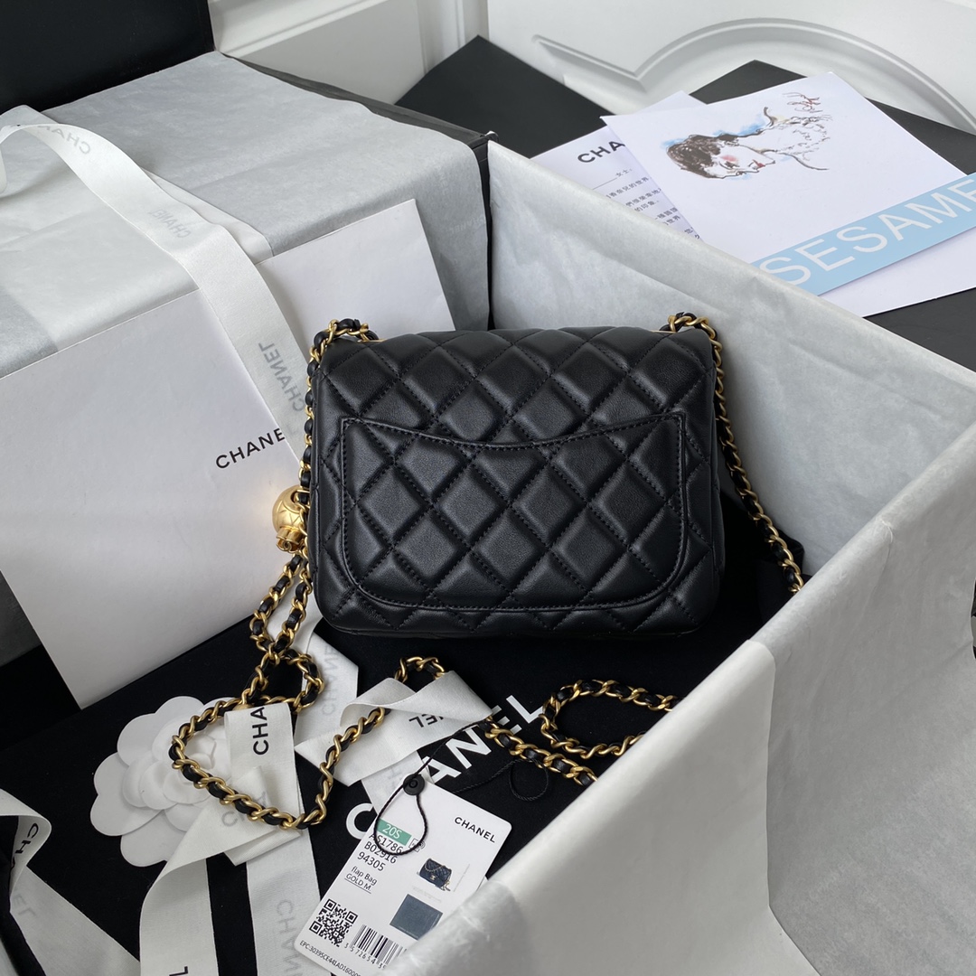 Chanel CF square with golden ball