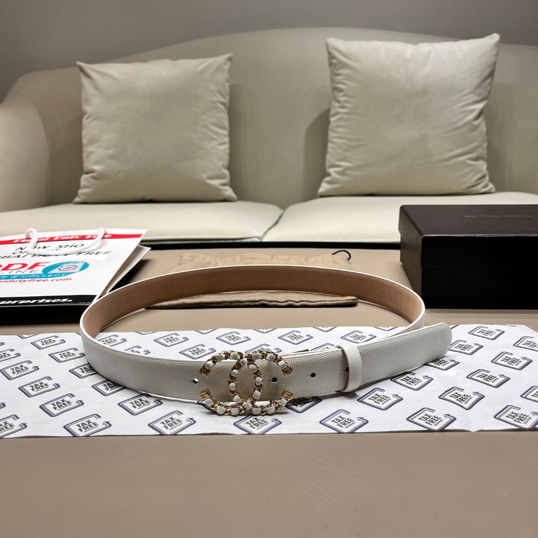 Chanel C logo belt