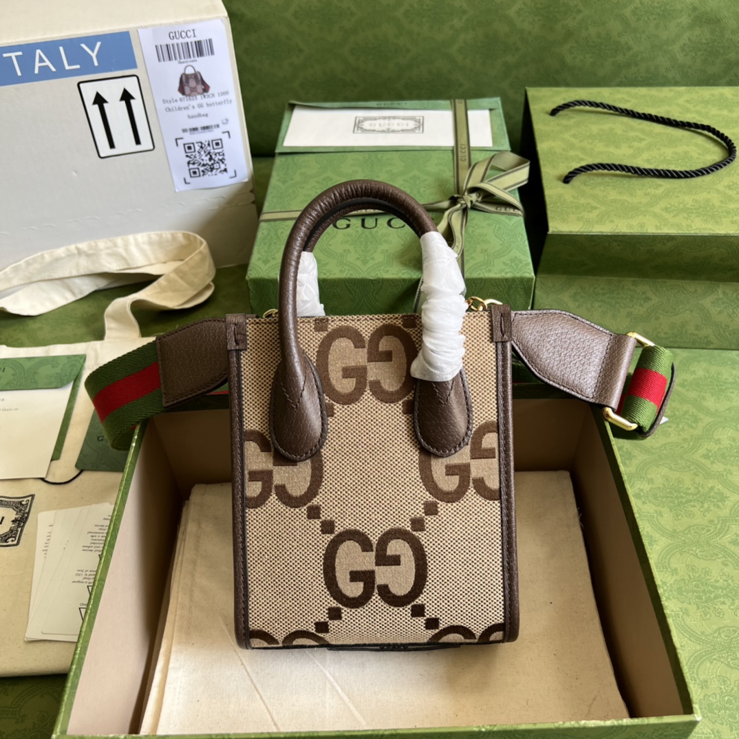 Mini tote bag with Interlocking G