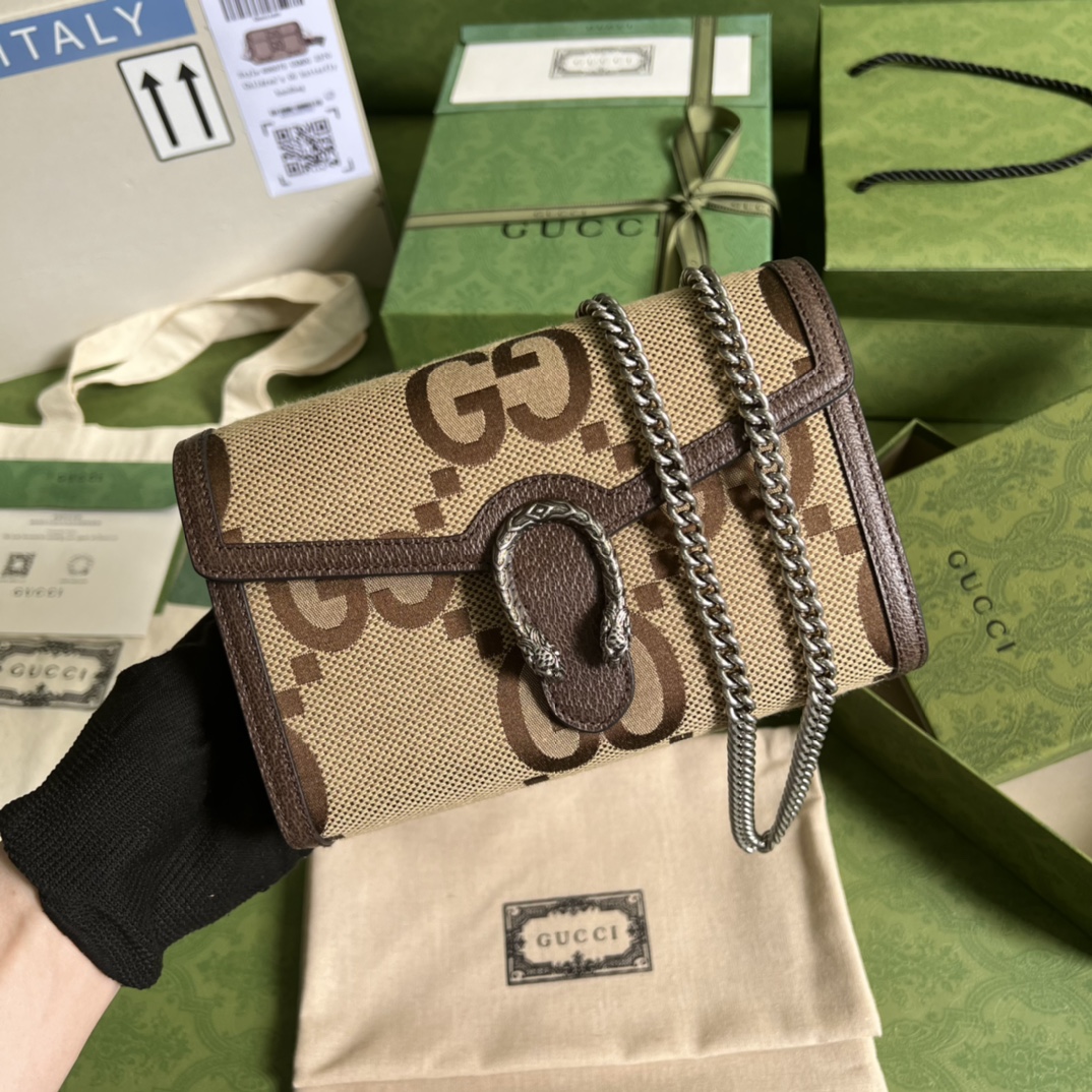 Dionysus jumbo GG chain wallet