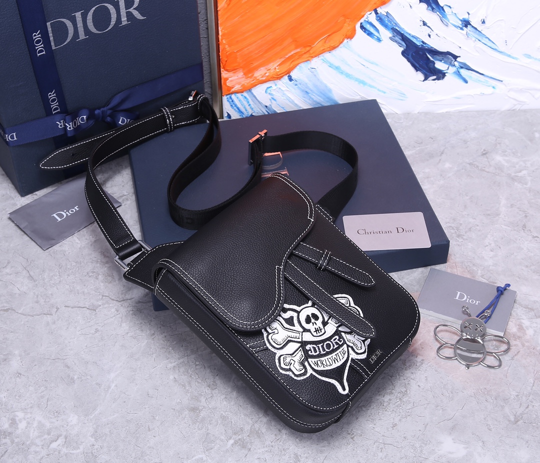 Dior Men’s Bee Print Shoulder Bag