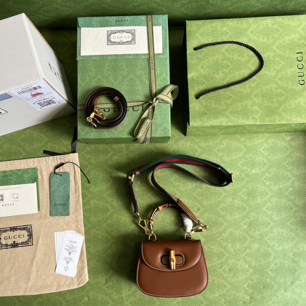 Gucci Bamboo 1947 mini top handle bag