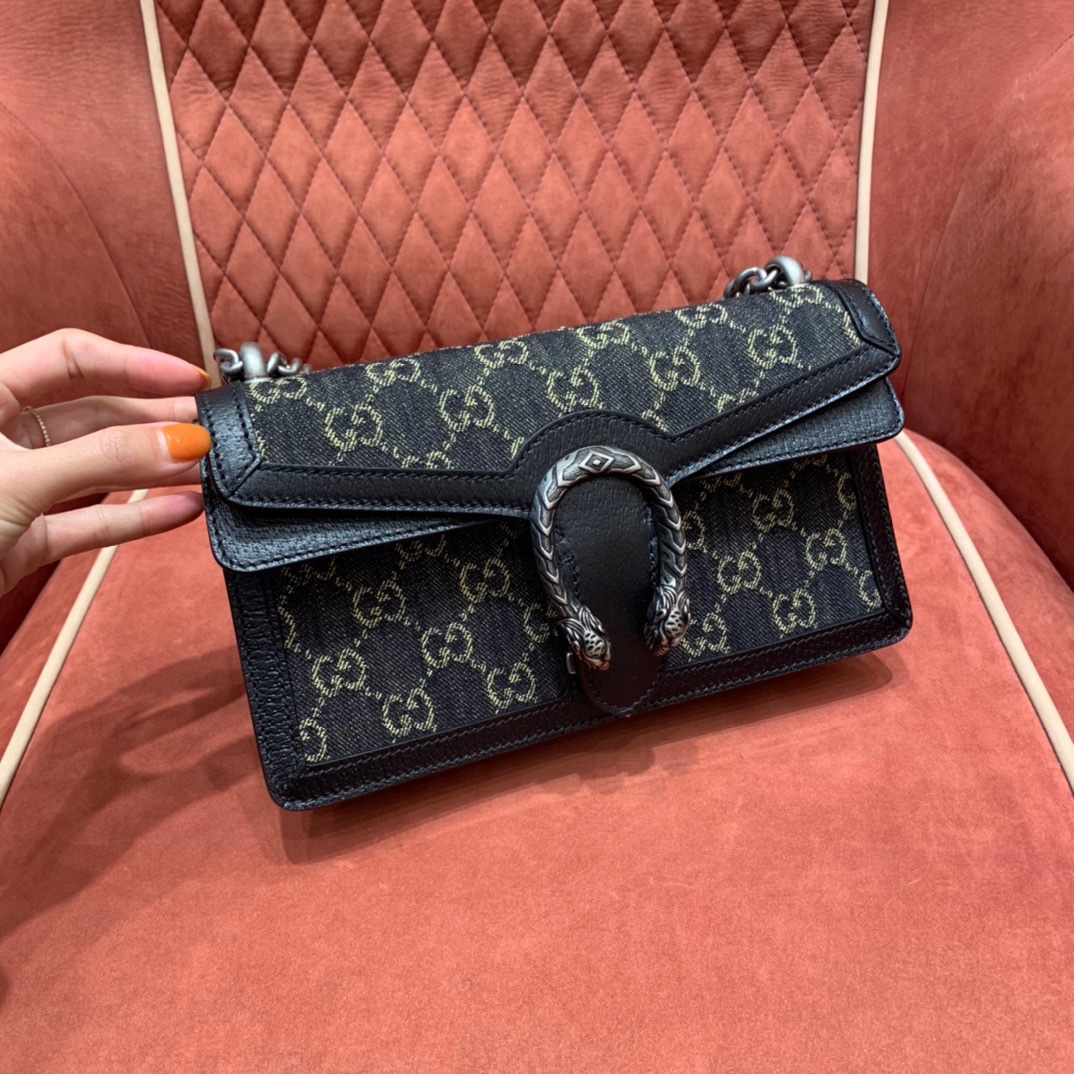 Denim mini bag