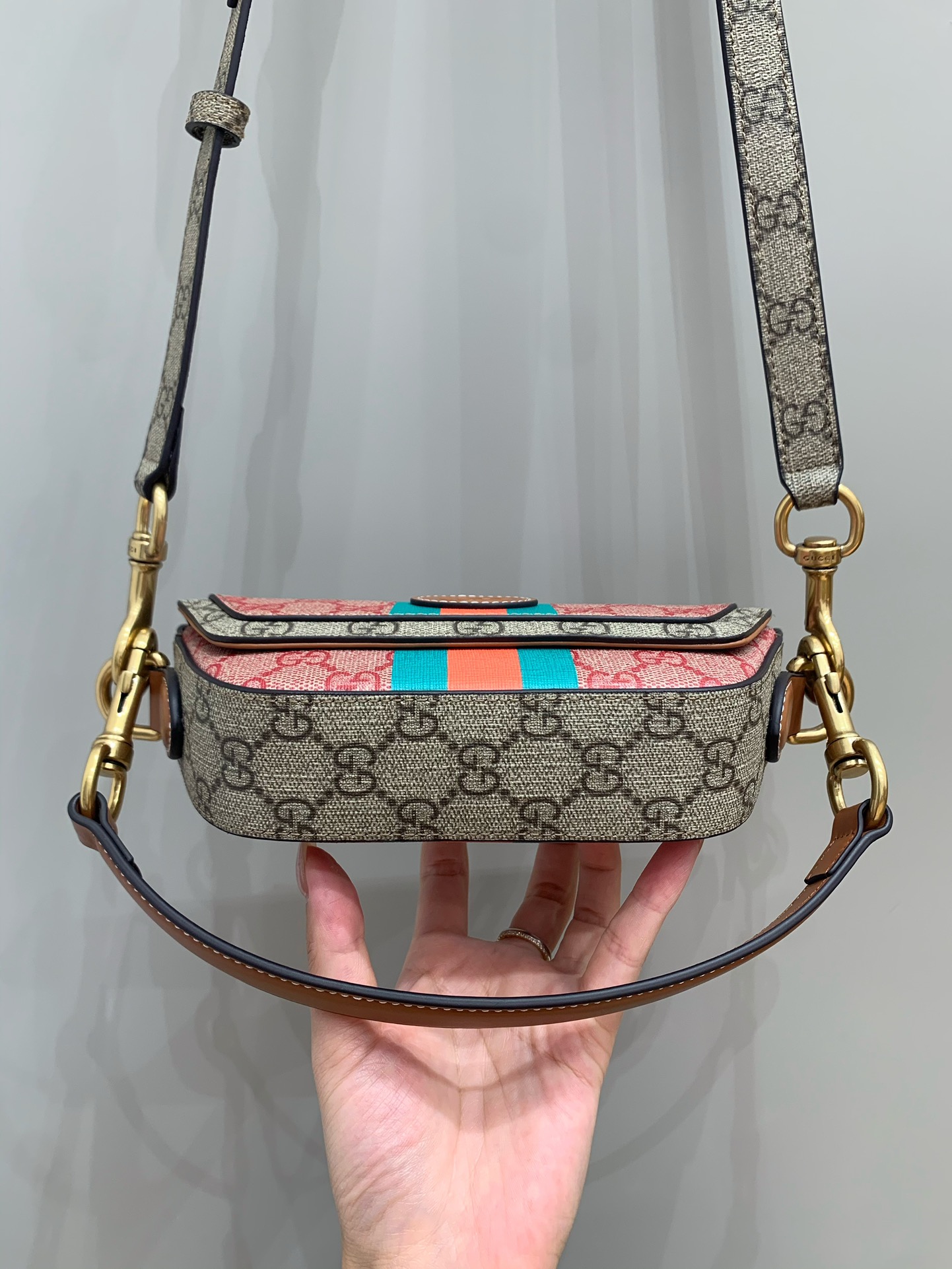 Mini Canvas GG Supreme Top-Handle Bag