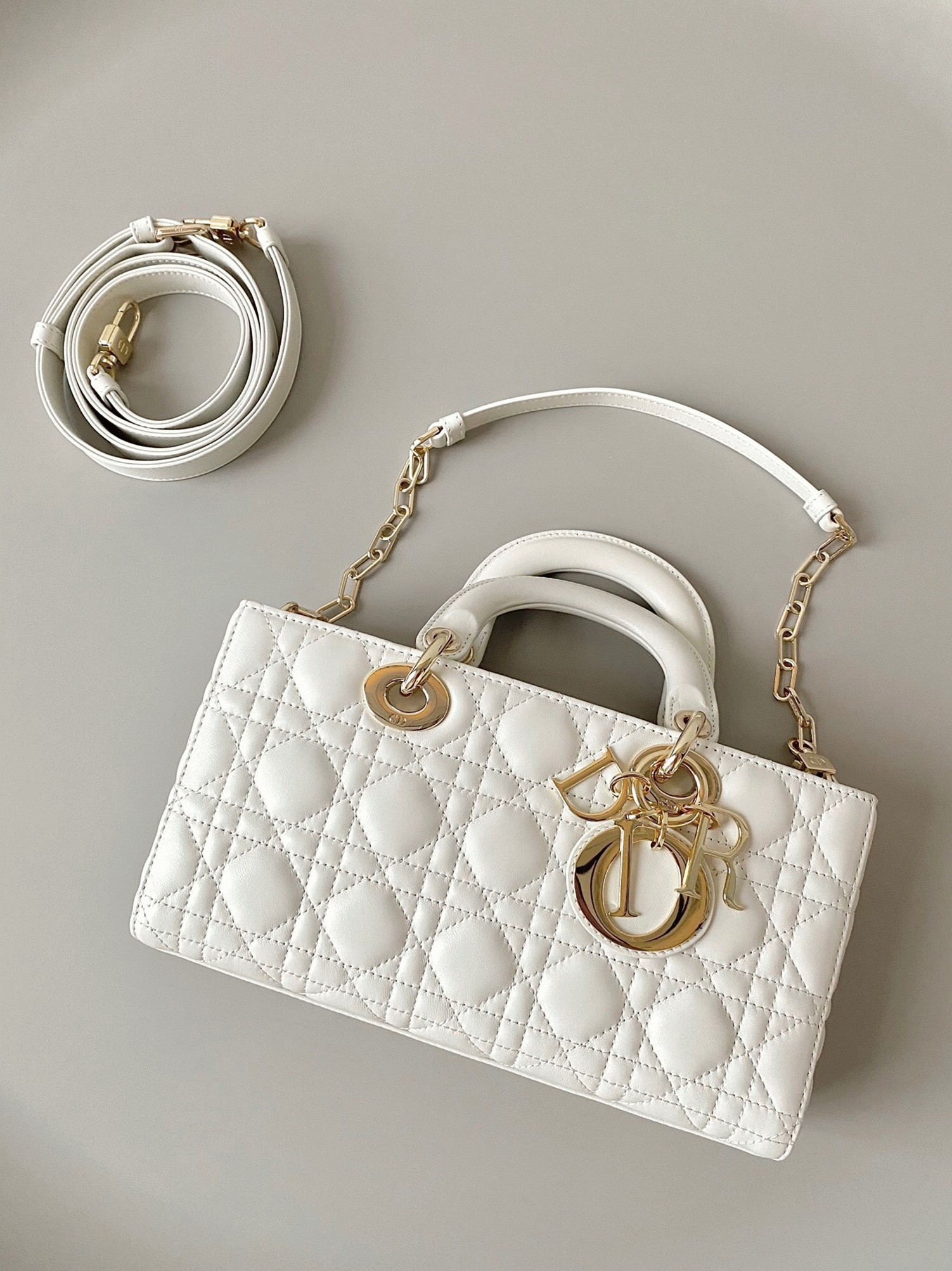 Dior Lady D-Joy Small Bag Knockoff in White