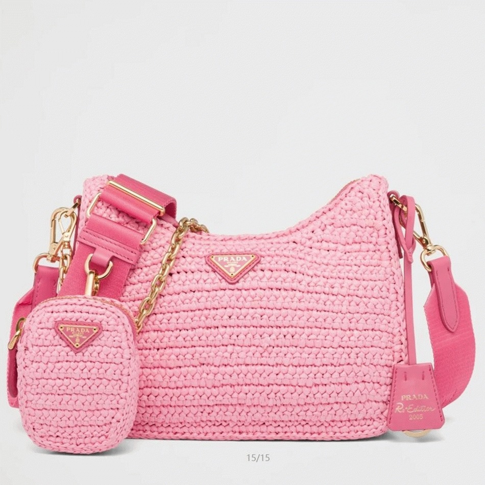 Prada Re-Edition Shoulder Bag Imitation in Pink