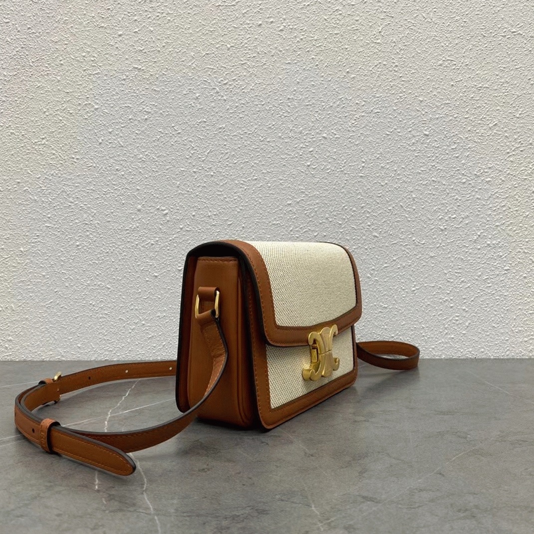 Top Quality Fake Celine Triomphe Teen Bag In Textile