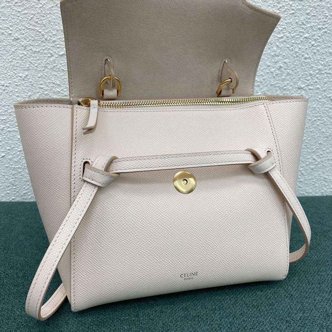 Celine Belt Nano Bag Faux in Pale Pink