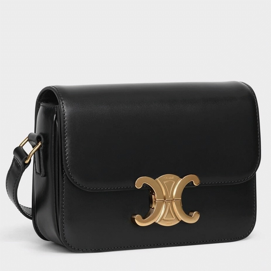 Top Quality Knockoff Celine Triomphe Teen Bag In Black