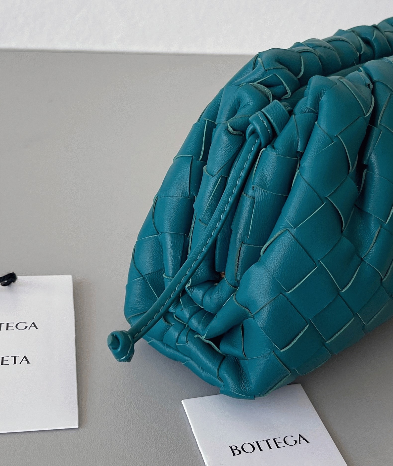 Replica Bottega Veneta Mini Pouch with Strap Mallard