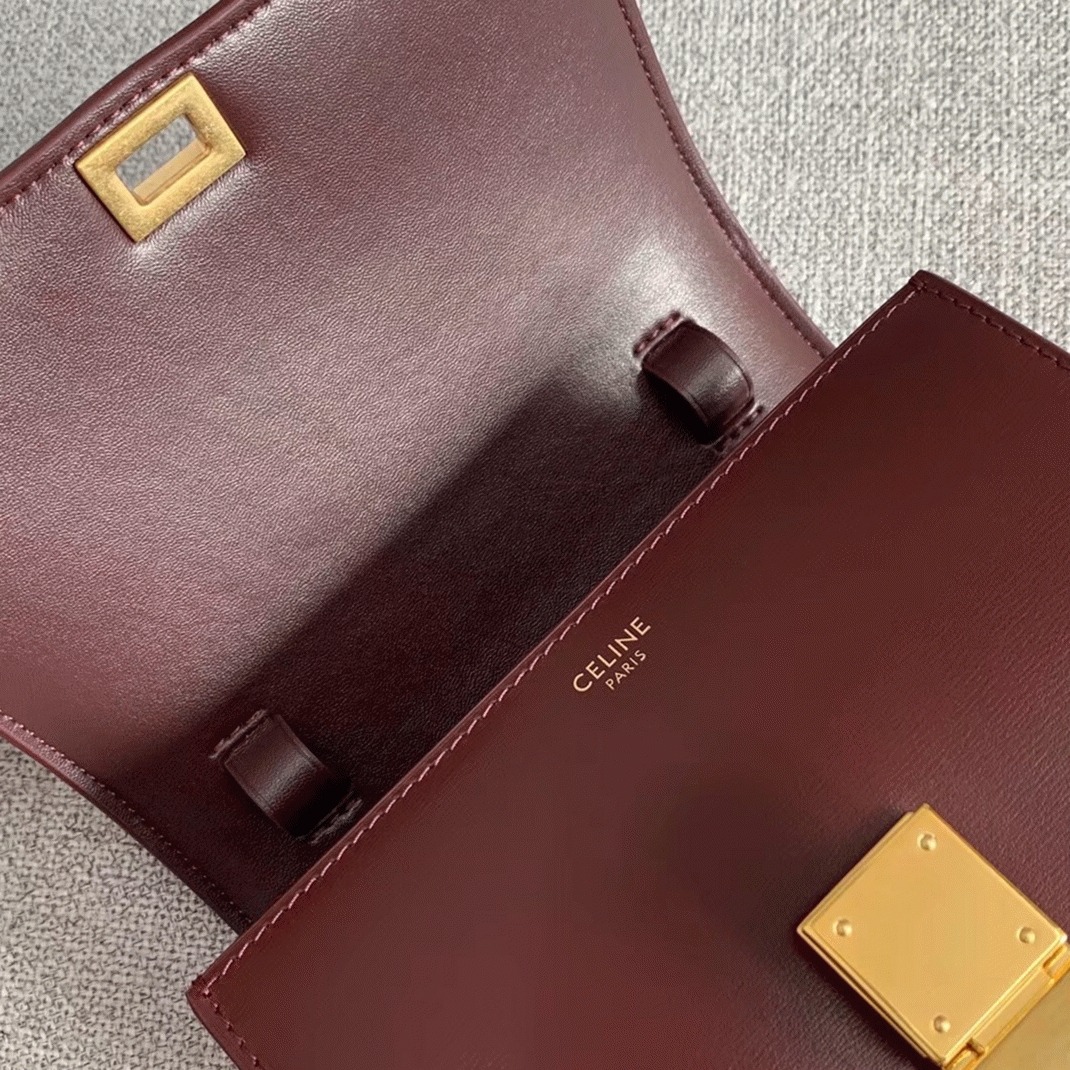 Top Quality Knockoff Celine Classic Box Small Bag In Bordeaux