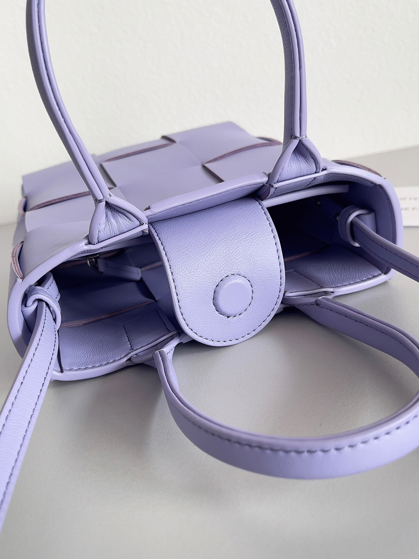 Replica Bottega Veneta Cassette Mini Tote Bag Lilas