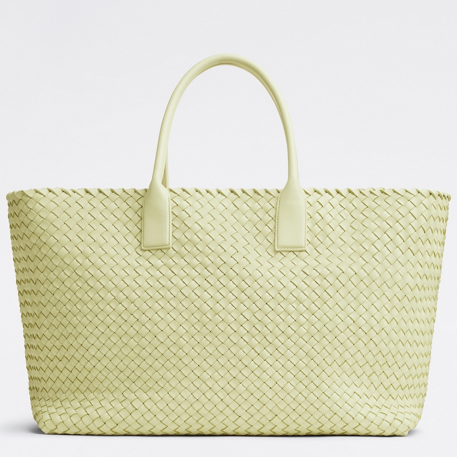 Top Quality Fake Bottega Veneta Cabat Large Bag In Zest Washed Intrecciato Lambskin