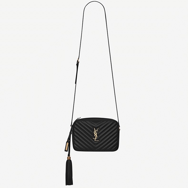 Replica Saint Laurent Lou Camera Bag Black
