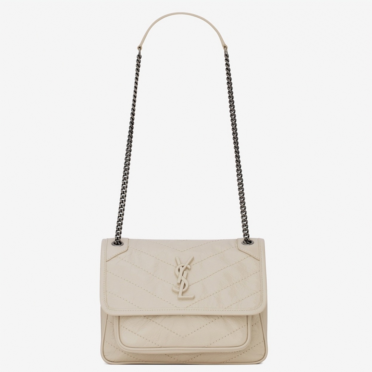 Fake Saint Laurent Niki Baby Chain Bag White