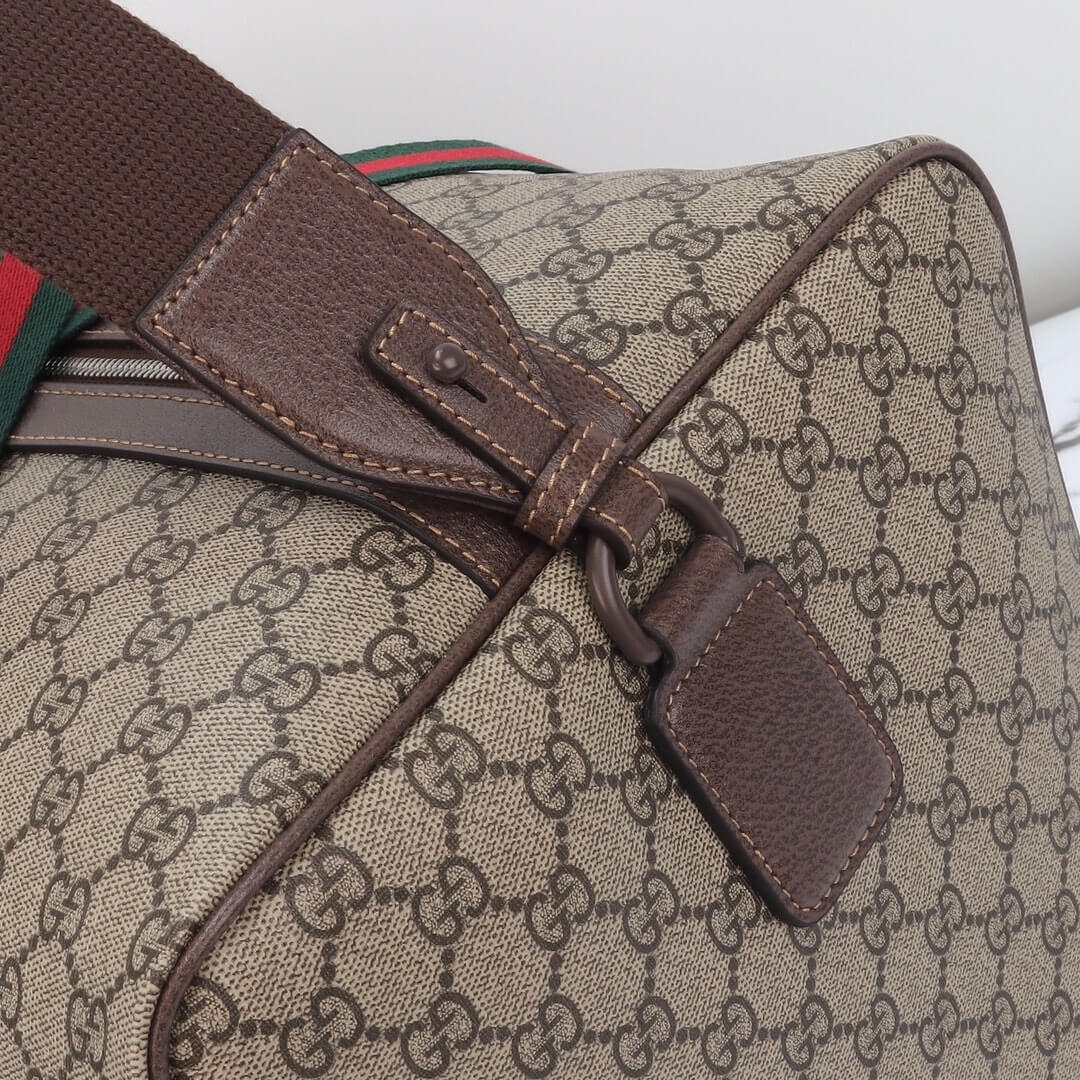 GUCCI BAMBOO 1947 JUMBO GG SMALL TOP HANDLE BAG