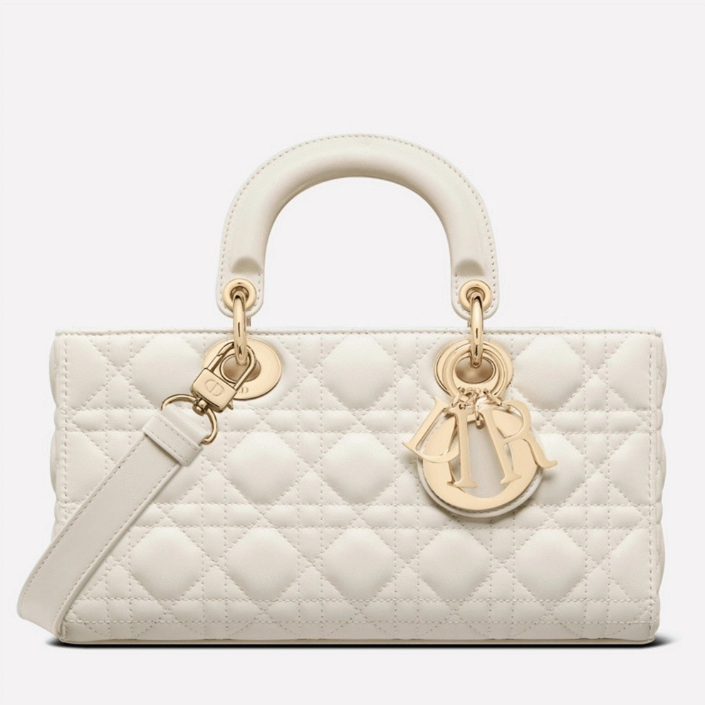 Dior Lady D-Joy Medium Bag Fake in White