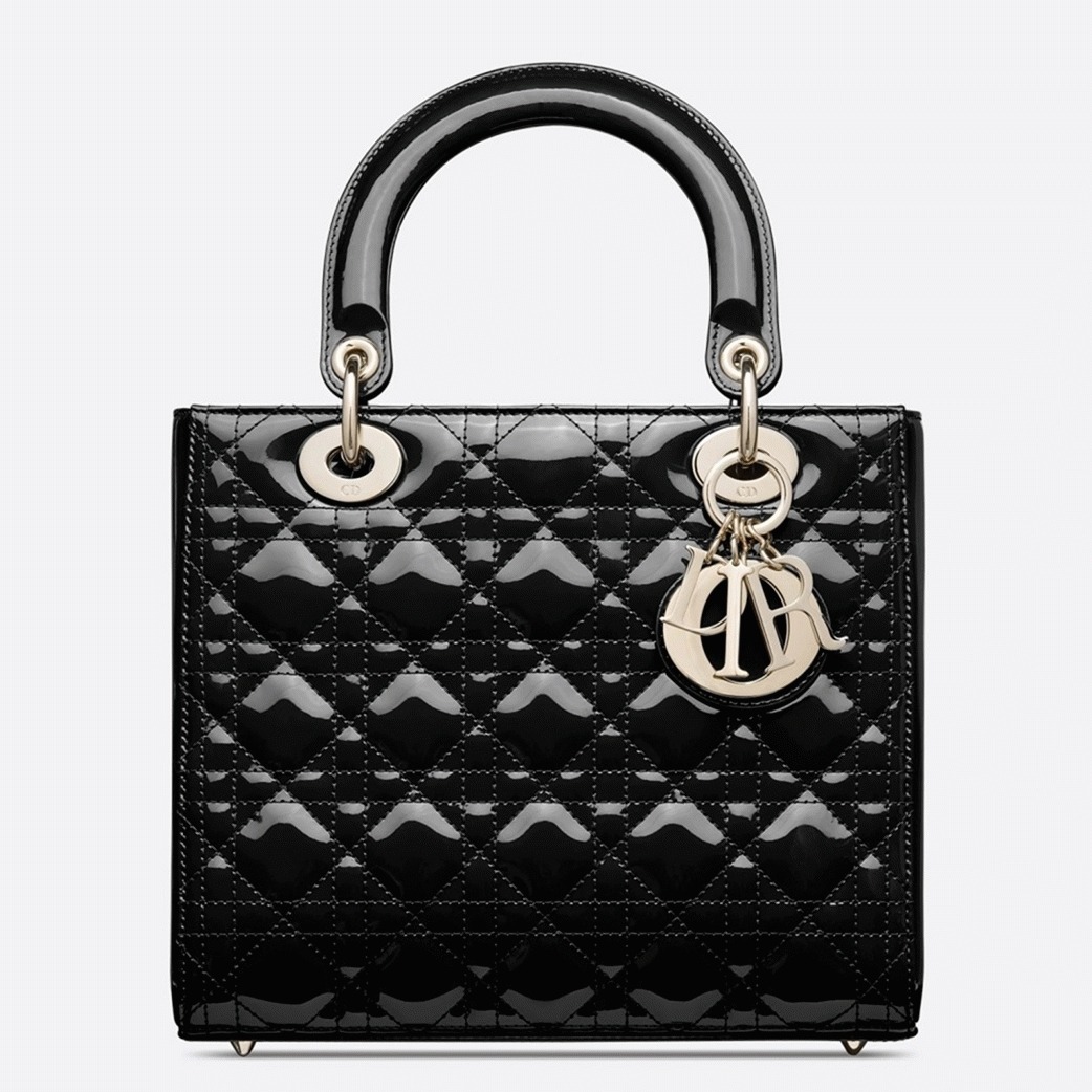 Dior Lady Dior Medium Bag Knockoff in Black