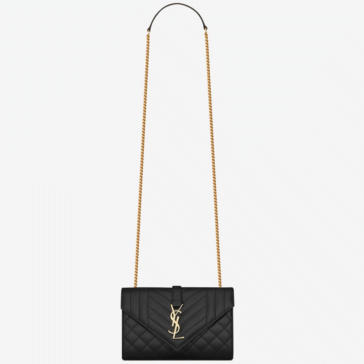 Replica Saint Laurent Envelope Small Bag Black