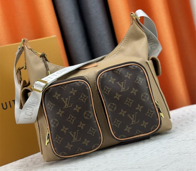 LV Other Leathers Cargo Hobo In Beige