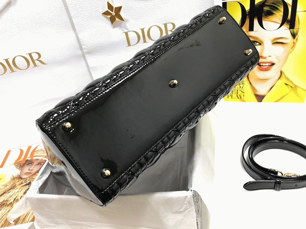 Dior Lady Dior Large Bag Replica in Black