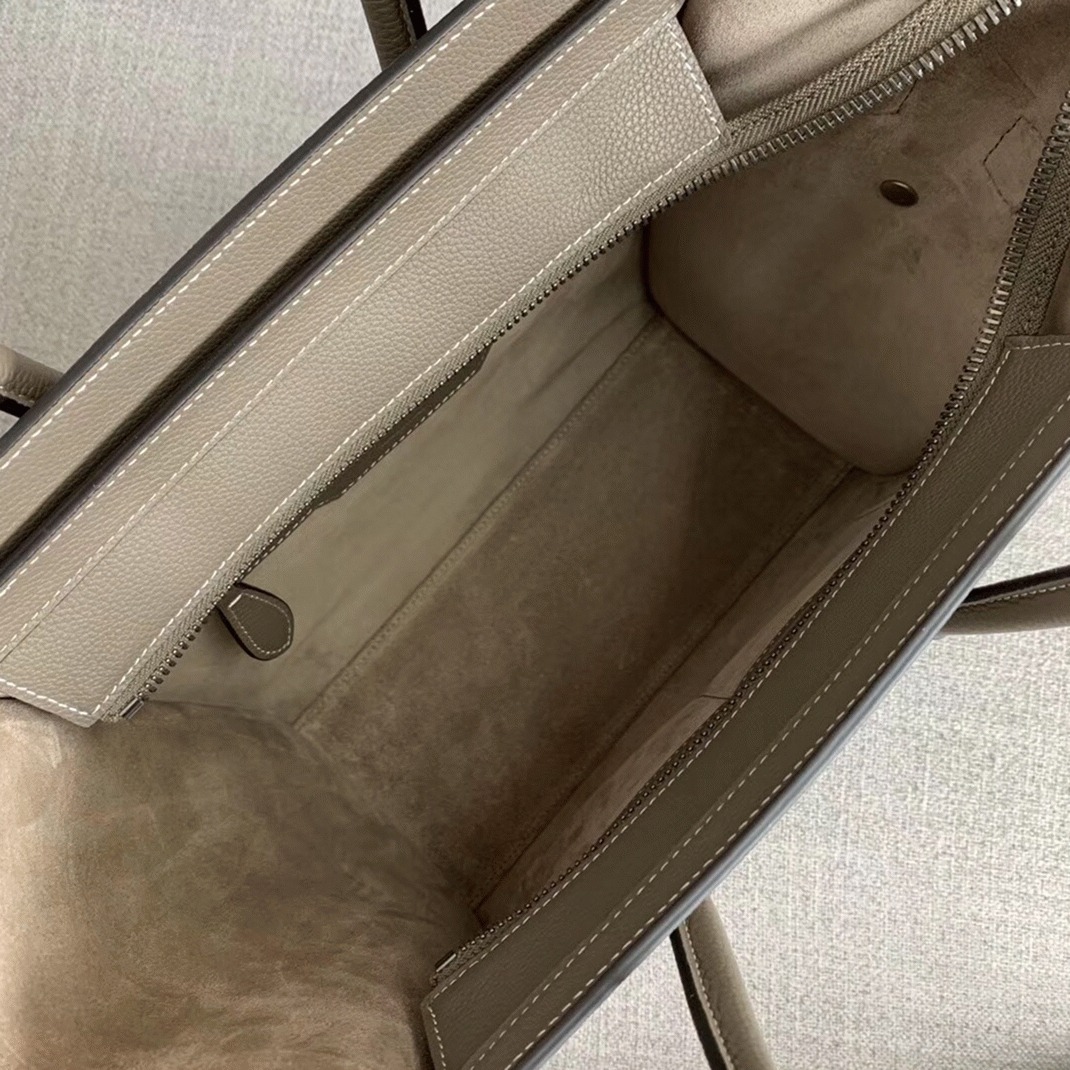 Celine Micro Luggage Tote Bag Knockoff in Souris