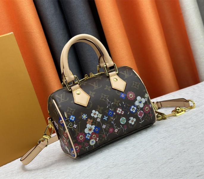 Louis Vuitton X TM Monogram Canvas Speedy Bandouliere 20