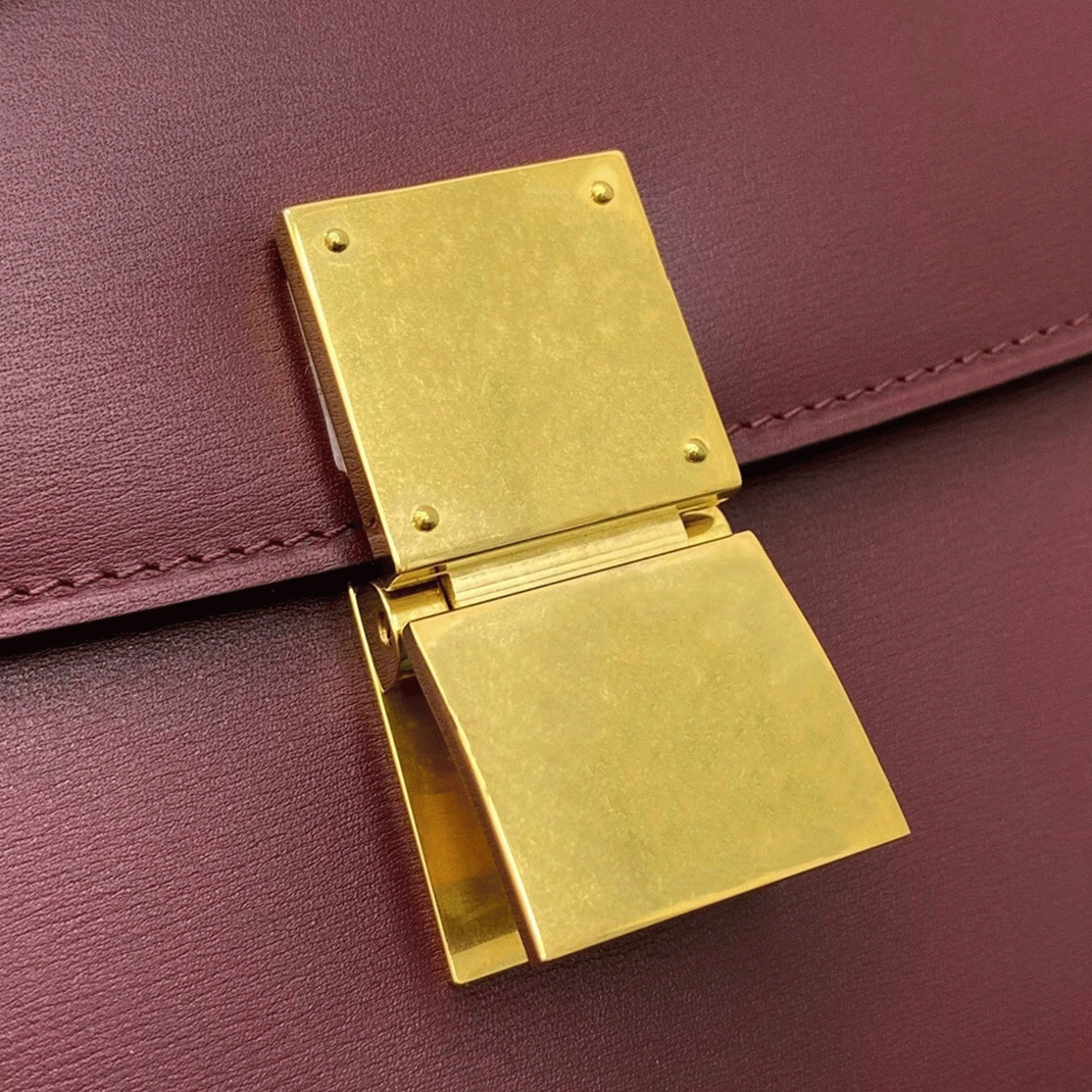 Top Quality Knockoff Celine Classic Box Medium Bag In Bordeaux