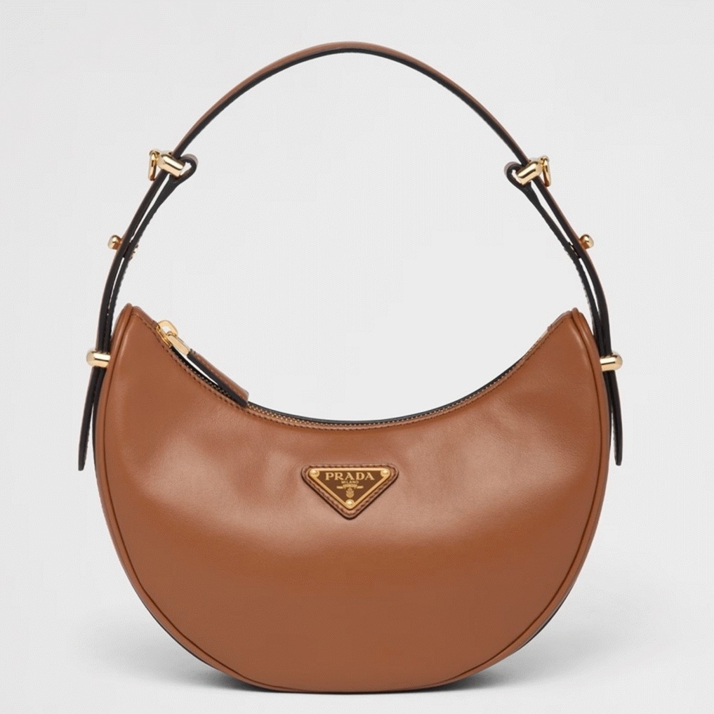 Brown Prada Arque Shoulder Bag Replica