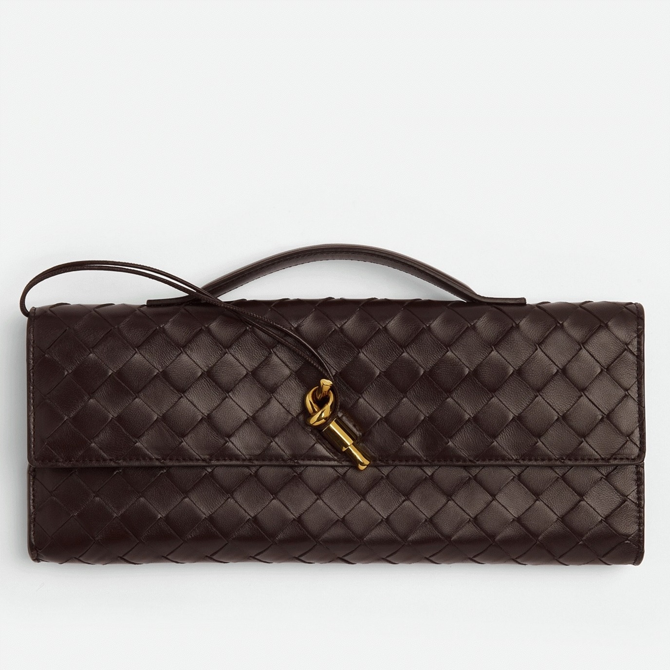 Replica Bottega Veneta Andiamo Clutch with Handle Fondant