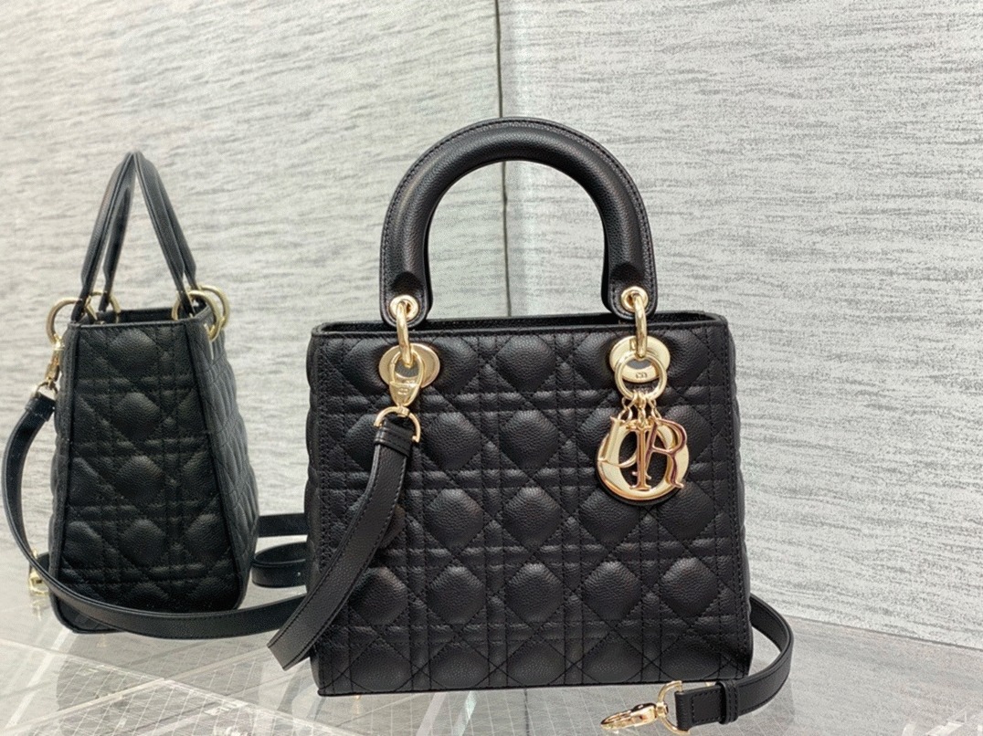 Dior Small Lady Dior Bag Replica in Black