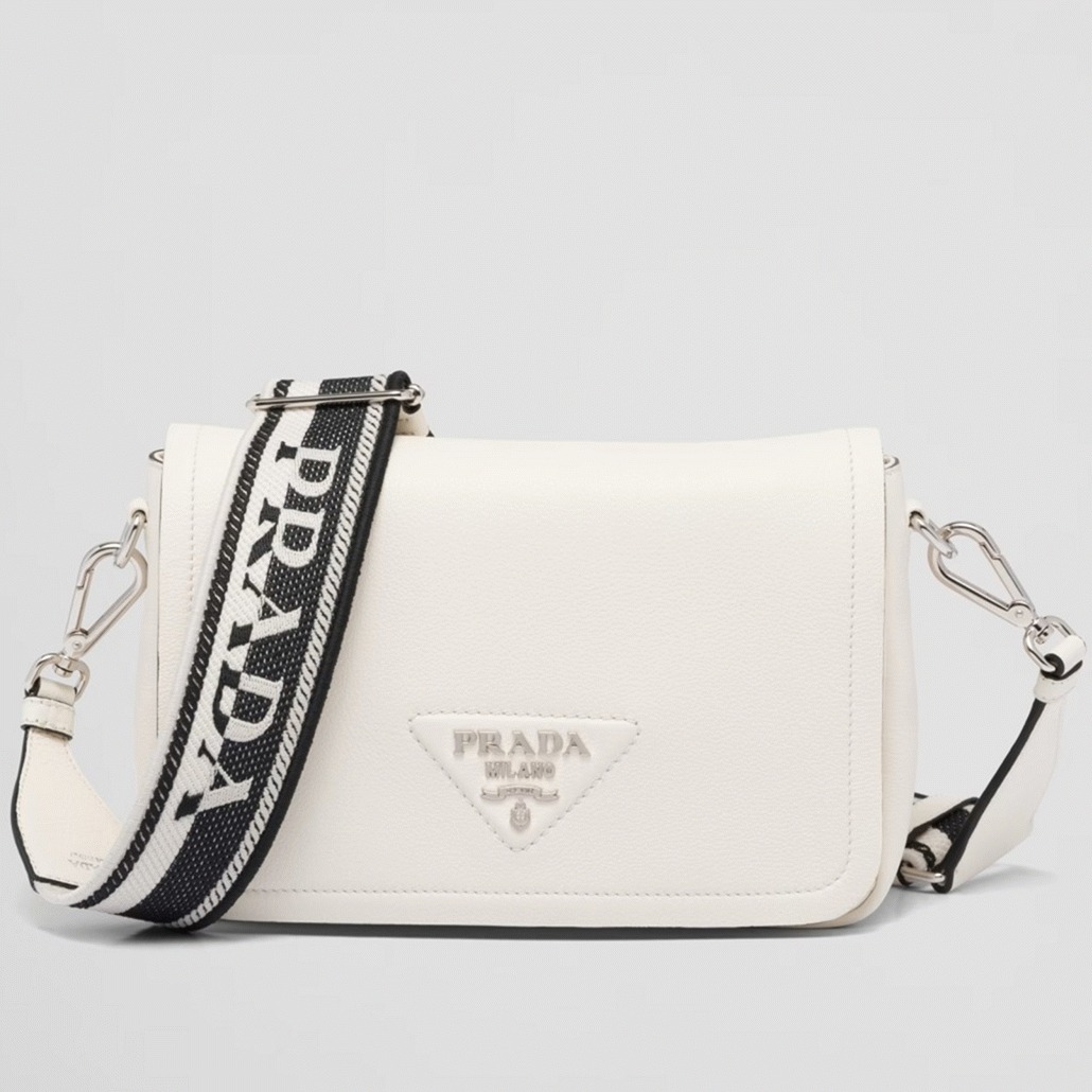 Prada Flap Shoulder Bag Fake in Cornflower