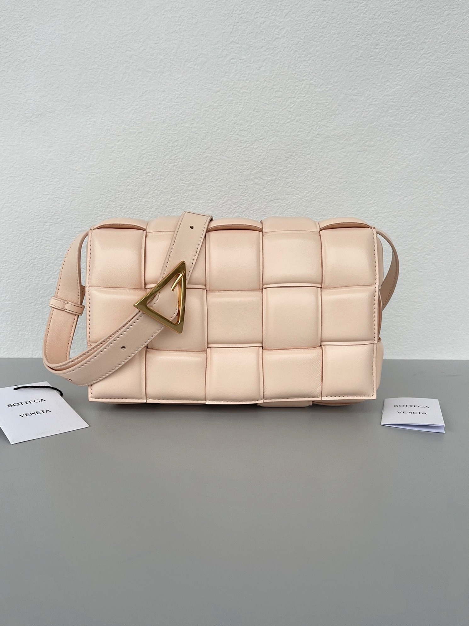 Top Quality Fake Bottega Veneta Padded Cassette Bag In Melon
