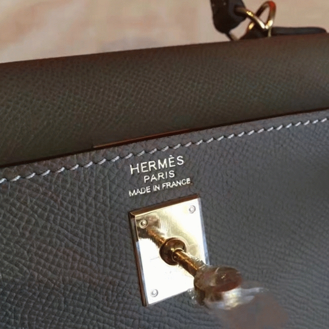 Etoupe Epsom Knockoff Hermes Kelly Sellier 28cm Elegant Classic Purse