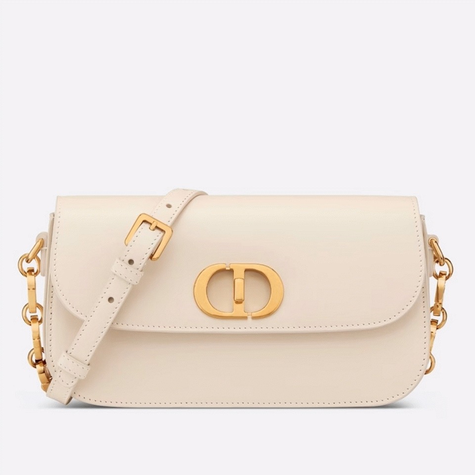 Dior 30 Montaigne Avenue Bag Replica in White Box Calfskin