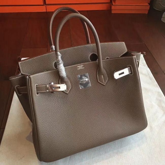 Etoupe Hermes Birkin 25cm Premium Knockoff