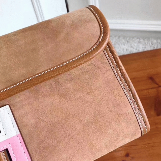 Ocre Fake Hermes Jige Elan 29 Warm Hue Leather Bag