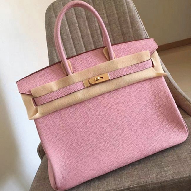 Elegant Pink Hermes Birkin 30cm Luxury Replica