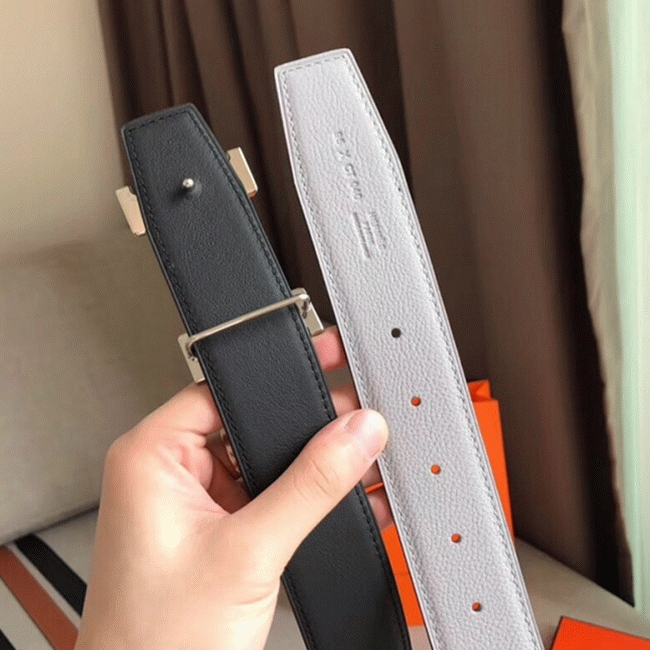 Premium replica Hermes Constance belt buckle in perle color