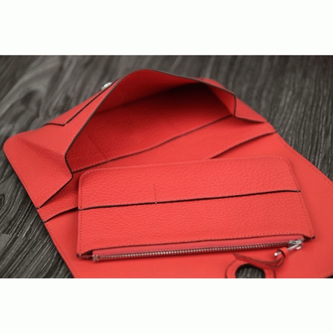 Rose lipstick copy Hermes Dogon combine wallet
