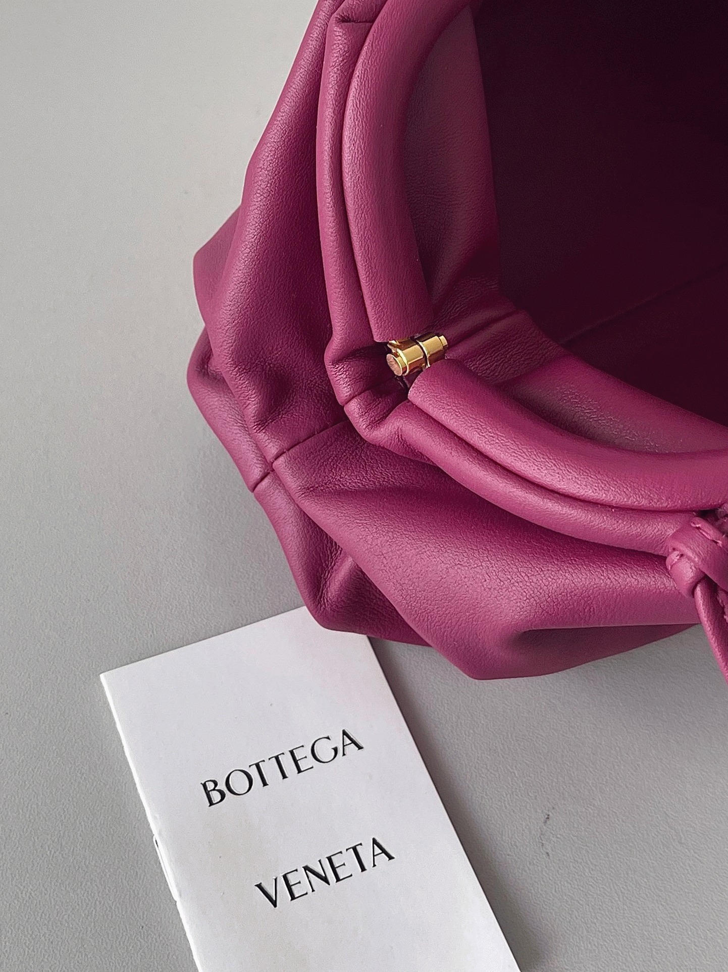 Replica Bottega Veneta Mini Pouch with Strap Cinnabar