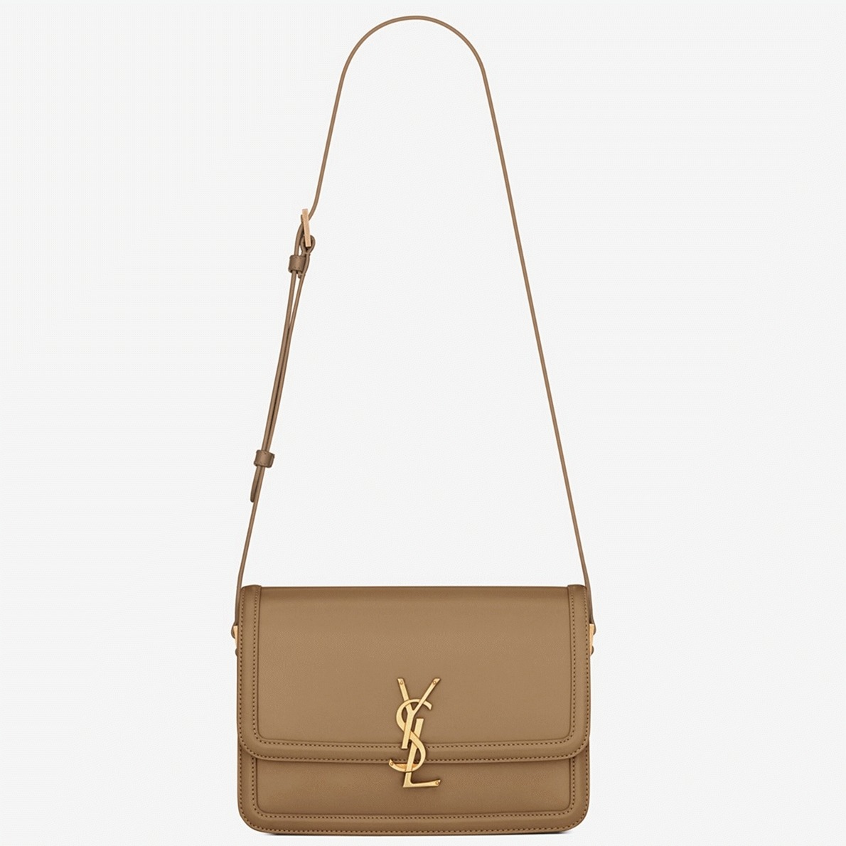 Fake Saint Laurent Medium Solferino Bag Camel Calfskin