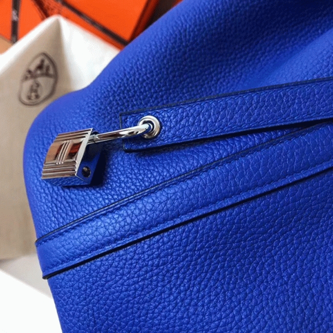 Electric blue knockoff Hermes Picotin Lock 18cm handbag