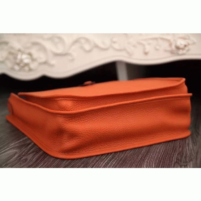 Orange Evelyne III PM Bag Fake AAA Hermes Bright Shoulder Bag