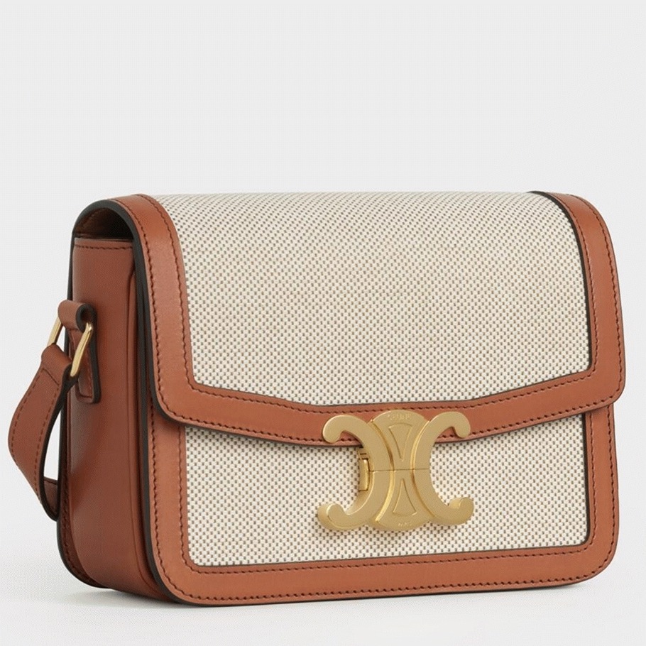 Top Quality Fake Celine Triomphe Teen Bag In Textile