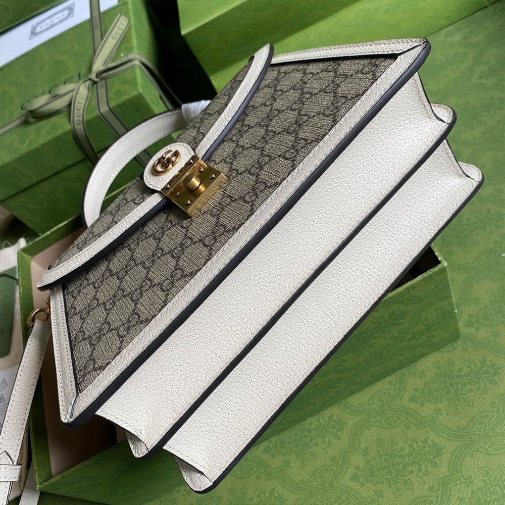 GUCCI BAMBOO 1947 JUMBO GG SMALL TOP HANDLE BAG