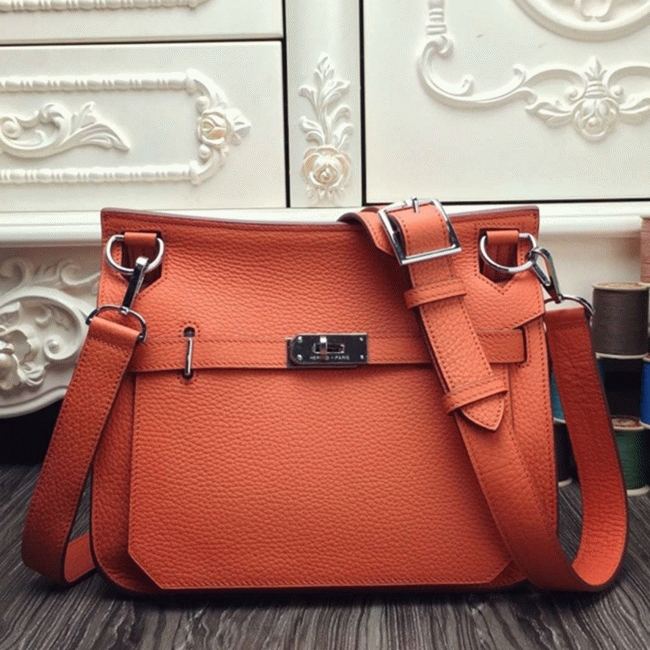 Orange replica Hermes Jypsiere 34cm handbag