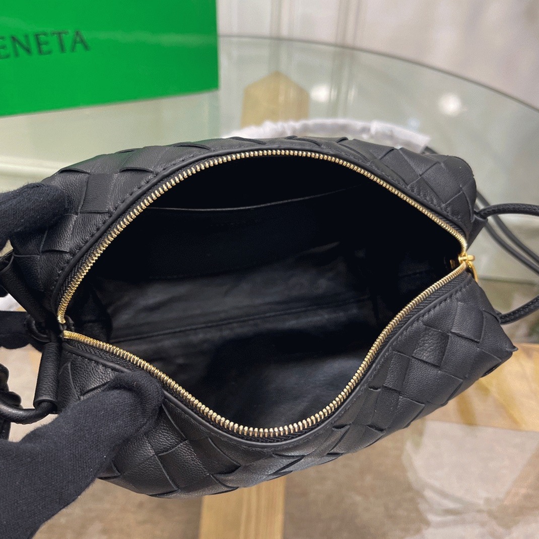 Replica Bottega Veneta Loop Small Bag Black
